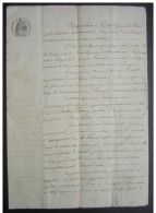 Narbonne 1854 Prêt à Michel Tuet De Paraza (Aude) Par Le Rentier Pierre Fabre Firmin 4 Pages Avec Cachets - Manuskripte