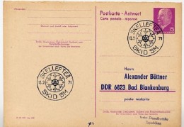 SKI Championchips SKELLEFTEÅ Sweden 1971 On East German Postal Card P 74 A Private Print Böttner #1 - Other & Unclassified