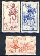 Niger 1941 Serie N. 86-88 Impero MLH Catalogo € 4,50 - Ungebraucht
