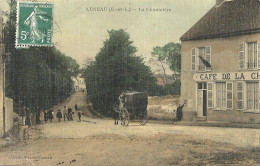 CPA Auneau - La Chaumière - Cab à Cheval - Auneau