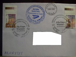 Poland Carried Trough Market From Targi Fila Expo Warsaw To General Post Office Of Warsaw 2013 - Covers & Documents