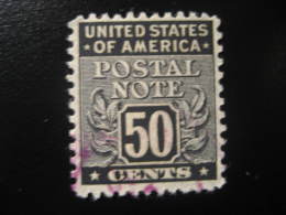 Postal NOTE 50 Cents Revenue Fiscal Tax Postage Due Official USA - Revenues