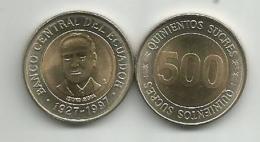 Ecuador 500 Sucres 1997. UNC Bimetallic - Equateur