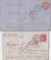 ROYAUME UNI 2  BELLES LETTRES AVEC CORRESPONDANCE - Covers & Documents