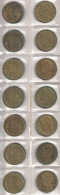 J04b FRANCE 1931-1940 Morlon 2F Lot De 7 Pièces De Monnaie / Coin / Münze - Sammlungen