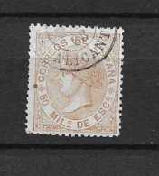 LOTE 1810   ///    ESPAÑA 1867    EDIFIL Nº: 96 FECHADOR DE ALICANTE - Used Stamps