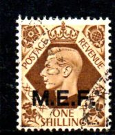 W1881 - MEF  , 1 Shilling N. 13 Usato - British Occ. MEF