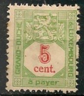 Timbres - Luxembourg - Taxe - 1907  - 5 C. - - Postage Due