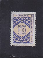 TURQUIE   1973  Service  Y.T. N° 129  Oblitéré - Timbres De Service