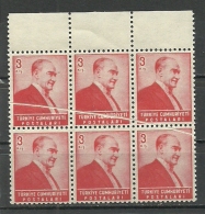 Turkey; 1955 Regular Stamp 3 K. "Pleat" ERROR - Nuovi