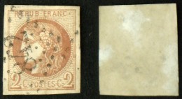 N° 40B 2c BORDEAUX Réparé Aspect SUPERBE Cote 330€ - 1870 Emission De Bordeaux