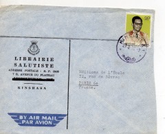 Enveloppe Du 27 Aout 1970 De Kinshasa Pour Paris - Afgestempeld