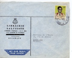 Enveloppe De Kinshasa Pour Paris - Oblitérés