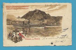 CPA LITHO  Gruss Vom RHEIN  Allemagne - Sonstige & Ohne Zuordnung