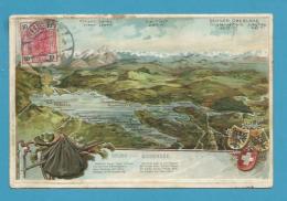 CPA LITHO Gaufrée Embossed Gruss Vom BODENSEE Allemagne - Sonstige & Ohne Zuordnung