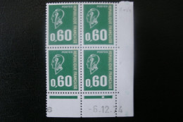 TIMBRE De France      Coin Daté   N° 1814    **  6/ 12 /1974 - 1970-1979