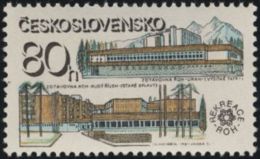 Czechoslovakia / Stamps (1981) 2491: Convalescent Home Trade Union Movement (High Tatras); Painter Vladimir Kovarik - Hôtellerie - Horeca