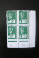 TIMBRE De France      Coin Daté   N° 1814    **  16/ 04 /1975 - 1970-1979