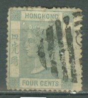 HONG KONG 1863-77: SG 9 / YT 9, O - FREE SHIPPING ABOVE 10 EURO - Usati