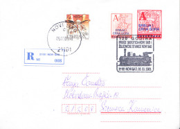 REGISTERED PS WITH RAILWAY CANCEL - Briefe U. Dokumente