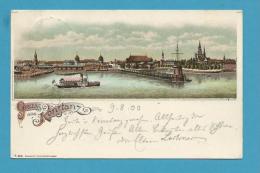 CPA LITHO Multivues Gruss Aus KONSTANZ Allemagne - Other & Unclassified