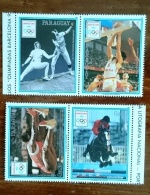 PARAGUAY Jeux Olympiques Barcelone 92. 4 Valeurs Se Tenant.  ** MNH. - Ete 1992: Barcelone