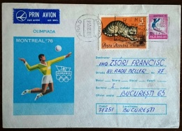 ROUMANIE Jeux Olympiques MONTREAL 76. Entier Postal Ayant Circulé. Handball - Verano 1976: Montréal