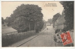 78 - ROCQUENCOURT - Route Du Chesnay Et Entrée Du Château - Rocquencourt