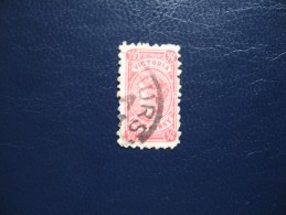 VICTORIA  1883  (ob)  S&G # 207   P 12,5   W 33 V Over Crown - Oblitérés