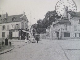 CPA 95 Val D'Oise Sarcelles Rue De Paris Au Dos Cachet Militaire 37ème Reg. D'artillerie 16ème Section De 75 Automobile - Sarcelles