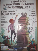 Affiche LEFEBVRE Séverine Festival BD Fismes 2013 (Tom Sawyer..) - Affiches & Offsets