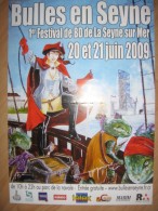 Affiche SIEURAC Laurent Festival BD La Seyne Sur Mer 2009 (La Geste Des Chevaliers Dragons - Plakate & Offsets