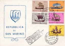 San Marin, San Marino. Enveloppe Cachet 1 Giorno Di Emissione - Brieven En Documenten