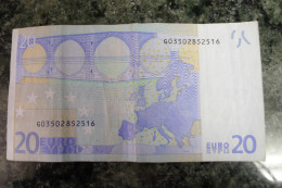 RARE 20 EURO G CYPRUS DRAGHI R030A4 - 20 Euro