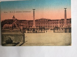 AK WIEN Schloss Schönbrunn K.k. Lustschloss  Schönbrunn,VERLAG BRÜDER KKANTOR,WIEN ,  ANSICHTSKARTE  1916 - Schloss Schönbrunn