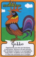 DUMMY - TARJETA DE SAN MARINO DEL HOROSCOPO DEL GALLO SIN CHIP (RARA) COQ - Saint-Marin