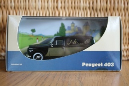 Modèle Réduit Métal + Fiche Technique - PEUGEOT 403 FOURGONNETTE - Eligor - 1/43 - J.H. Fleurs - Eligor