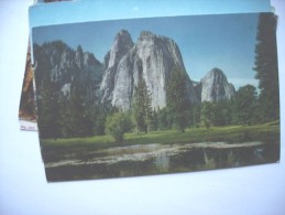 America USA CA Yosemite Cathedral Rocks - Yosemite