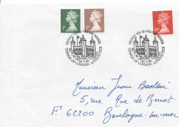 LONDRES LONDON Tours De Londres Histoire Château Henri VIII Et Ses 6 Femmes Cachet Illustré 1997 - Postmark Collection