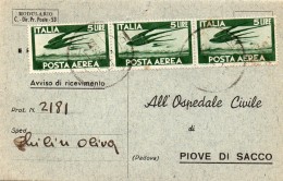 1949  CARTOLINA POSTA AEREA - Poste Aérienne