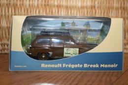 Modèle Réduit Métal + Fiche Technique - RENAULT FREGATE BREAK MANOIR - Eligor - 1/43 - Matériel De Pêche Sur La Galerie - Eligor