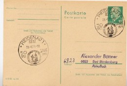 DRUCKGUSS HEIDENAU Sachsen 1971 Auf  DDR Postkarte P75 - Machine Stamps (ATM)
