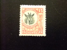 TANGANYIKA 1922 GIRAFFE GIRAFE Yvert 3 (*) SG  76 (*) - Tanganyika (...-1932)