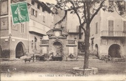 06450 UTELLE  DIVERS FL 134 VALLEE DE LA VESUBIE  PLACE REPUBLIQUE ANE CHEVRE TBE - Lantosque