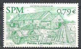 2002 Saint Pierre Et Miquelon N° 776  Nf** .  Ferme Laranaga . - Unused Stamps