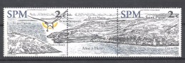 2002 Saint Pierre Et Miquelon N° 785 Et 786  Nf**  . Triptyque . Anse à Henry . - Unused Stamps