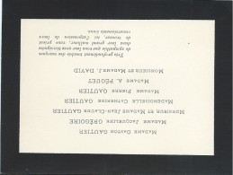 Faire-part De Remerciement + 150 Cartes De Visites De Condoléances + Liste Des Présents /1946   CDV4 - Esquela