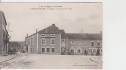 88 - LIFFOL LE GRAND / RUE DE LA CORVEE ET LES CAFES - Liffol Le Grand