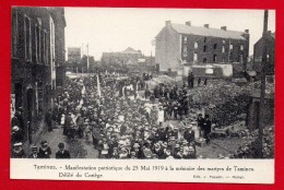Tamines. Manifestation Patriotique Du 25 Mai 1919 à La Mémoire Des Martyrs. Défilé Du Cortège. - Sambreville