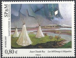 2007  Saint Pierre Et Miquelon N° 892  Nf**  .  Les Mi'Kmaqs - Unused Stamps